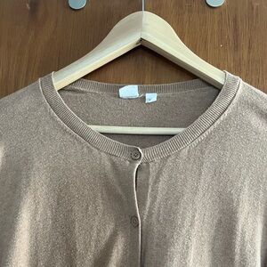 Lightweight Khaki Cardigan